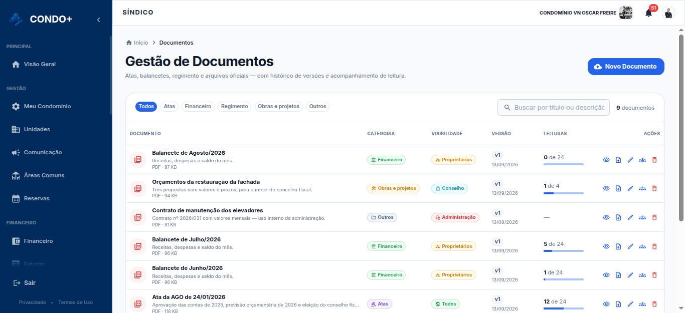 Gestão de Documentos do síndico
