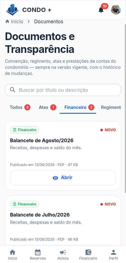 Documentos no celular